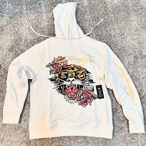 Ed Hardy Tattoo Pullover Hoodie Unisex Size Large